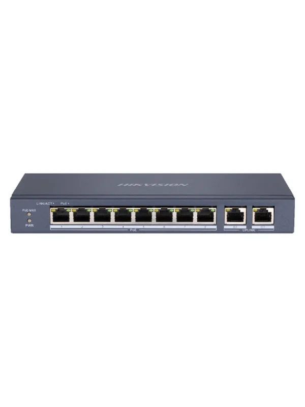 HIKVISION DS-3E0310P-E/M PoE 8-Port + 2-Port Uplink Switch