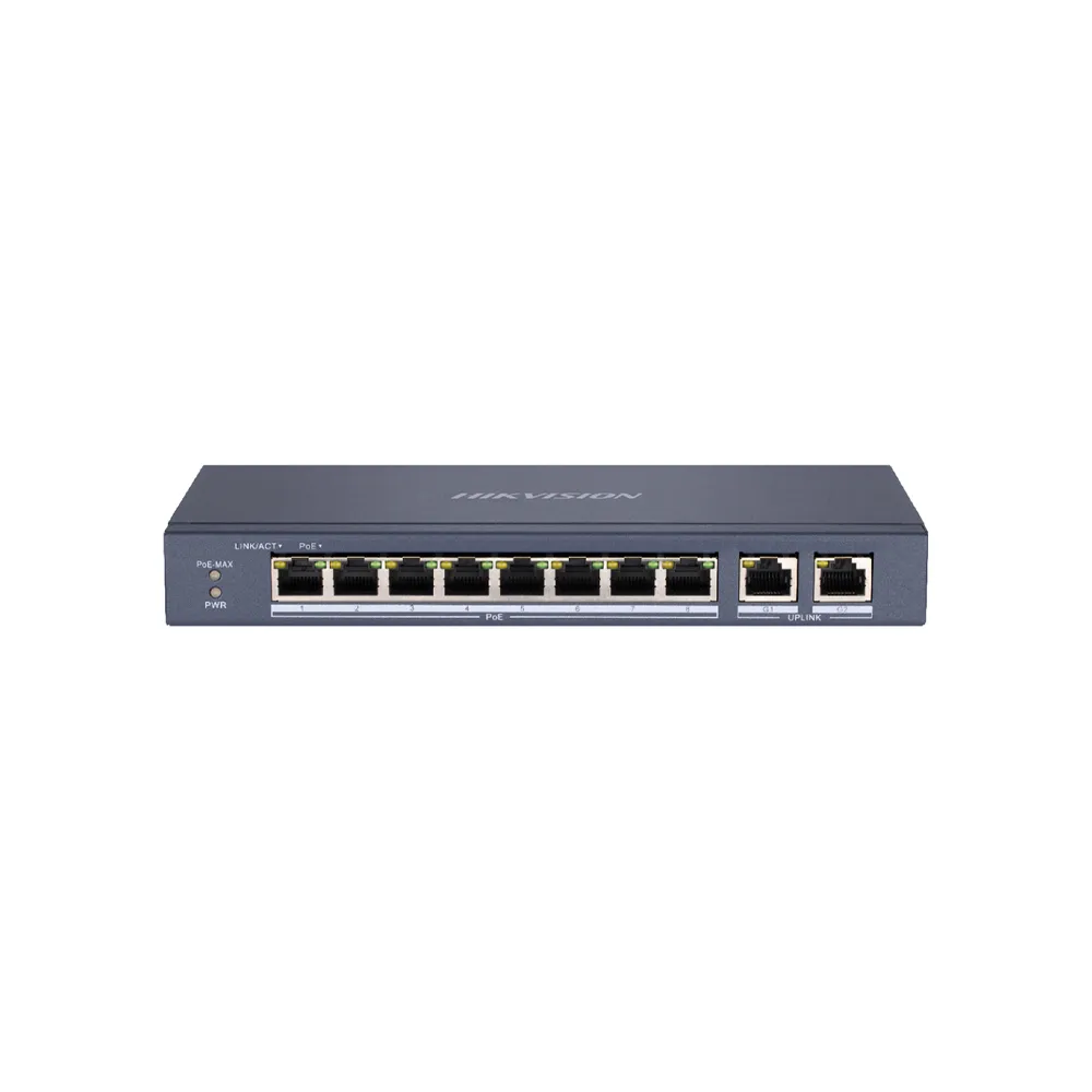 HIKVISION DS-3E0310P-E/M PoE 8-Port + 2-Port Uplink Switch
