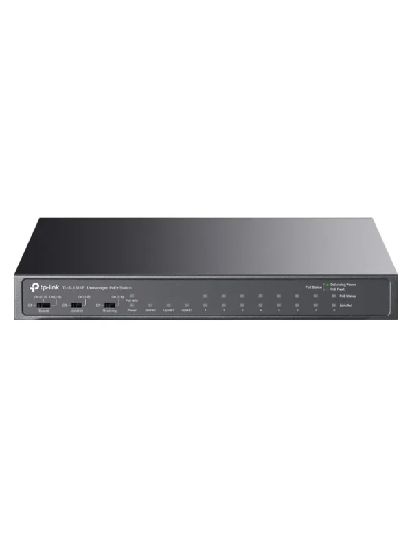 TP-Link SL1311P 8-Port 10/100Mbps + 3-Port Gigabit Desktop Switch with 8-Port PoE+