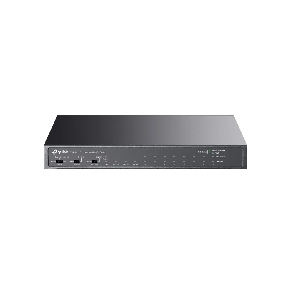 TP-Link SL1311P 8-Port 10/100Mbps + 3-Port Gigabit Desktop Switch with 8-Port PoE+