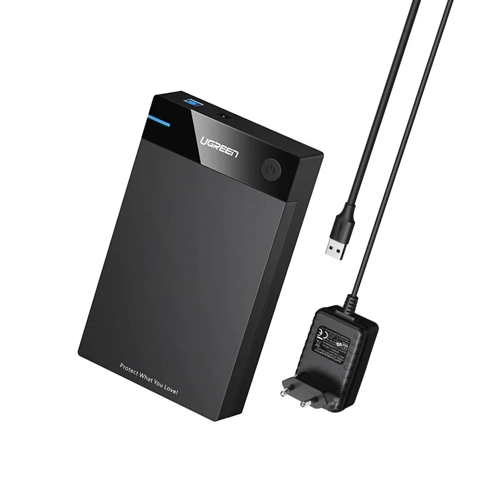 UGREEN 3.5'' Hard Disk Drive Case Black