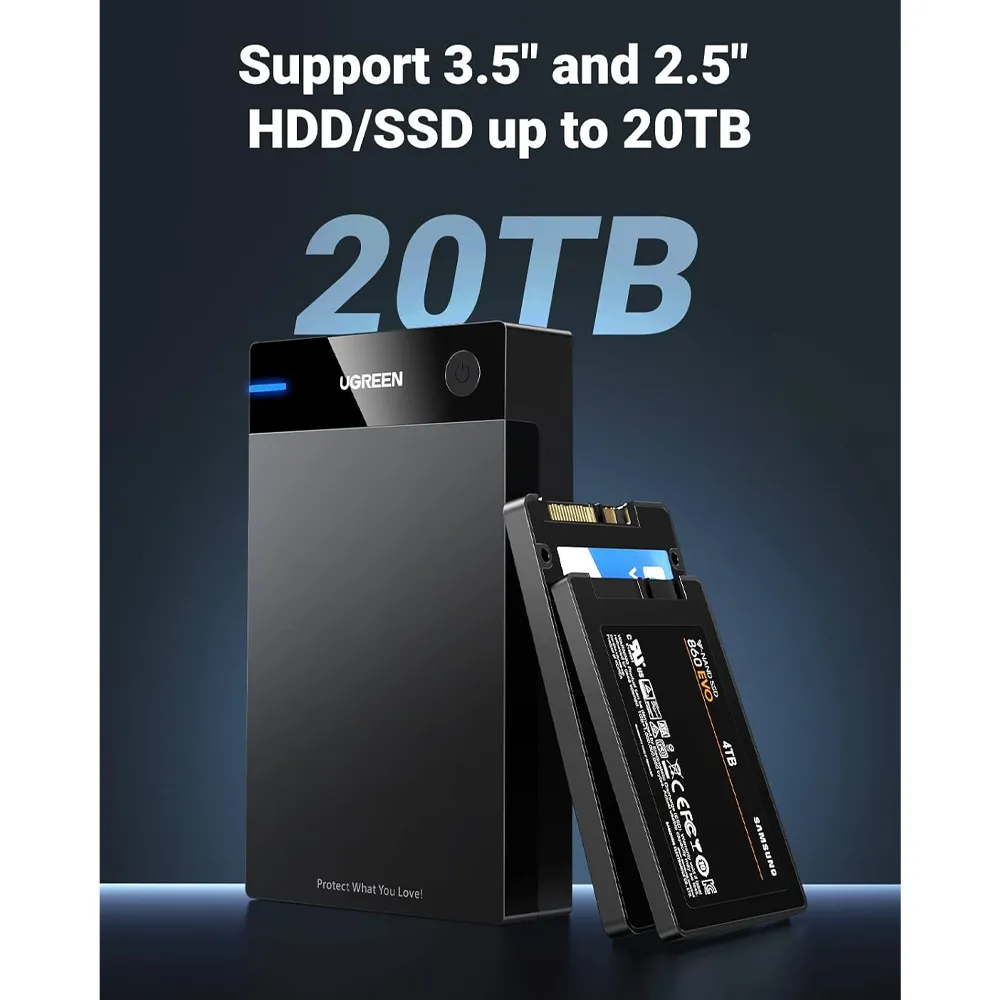 UGREEN 3.5'' Hard Disk Drive Case Black_02