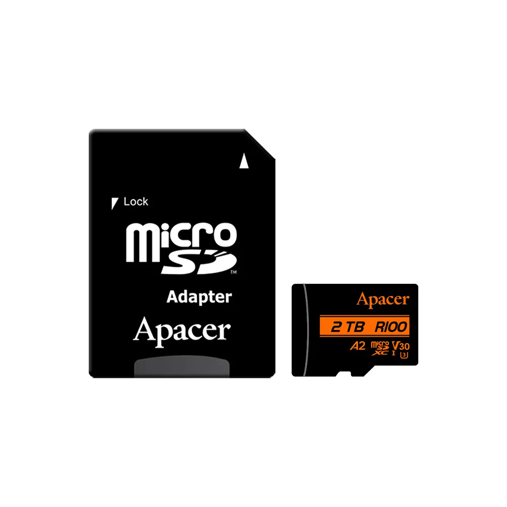 Apacer - microSDXC UHS-I U3 V30 A2 64GB-256GB + Adapter RP